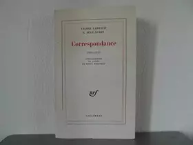 Couverture du produit · Correspondance (1920-1935).