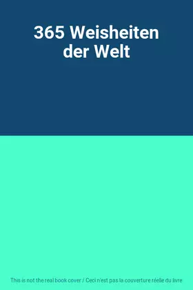 Couverture du produit · 365 Weisheiten der Welt