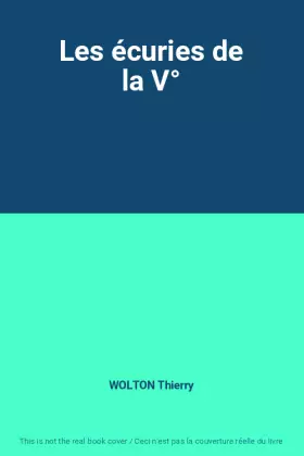 Couverture du produit · Les écuries de la V°