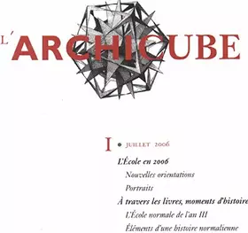 Couverture du produit · Revue l'archicube n° 1
