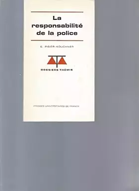 Couverture du produit · La responsabilité de la police