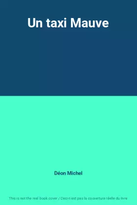 Couverture du produit · Un taxi Mauve