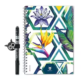 Couverture du produit · Whynote ECO - A5 - HexagonBloc-notes - Pages lignées & reliure détachable