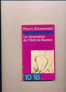 Couverture du produit · La révocation de l'édit de Nantes