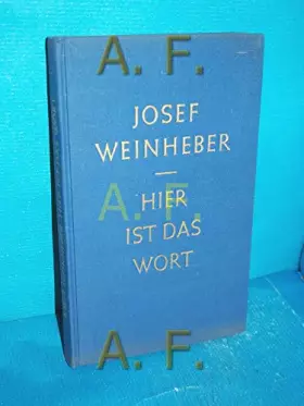 Couverture du produit · Hier ist das Wort : Gedichte.