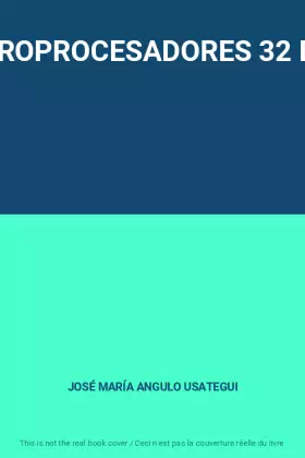 Couverture du produit · MICROPROCESADORES 32 BITS