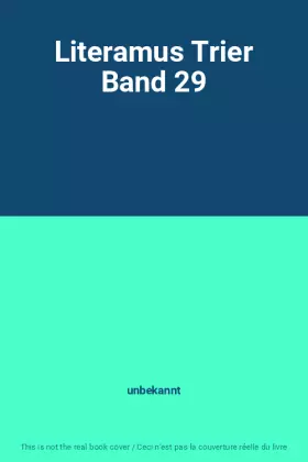 Couverture du produit · Literamus Trier Band 29