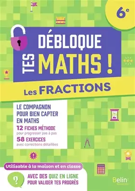 Couverture du produit · Les fractions (6e)