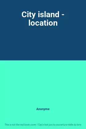 Couverture du produit · City island - location