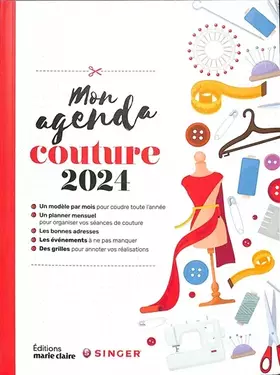 Couverture du produit · Mon agenda couture 2024