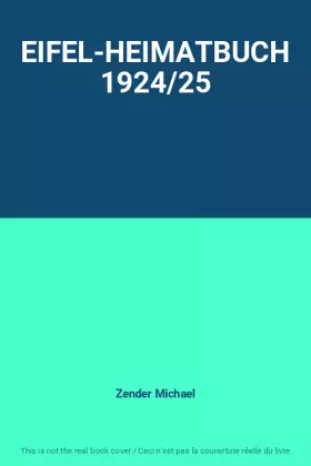 Couverture du produit · EIFEL-HEIMATBUCH 1924/25