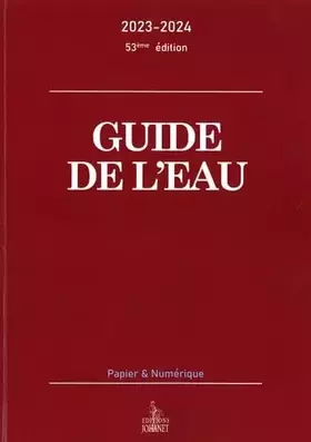 Couverture du produit · Guide de l'eau