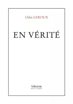 Couverture du produit · En vérité