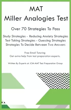 Couverture du produit · MAT Miller Analogies Test
