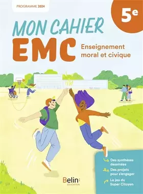 Couverture du produit · Mon cahier EMC 5e