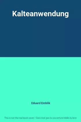 Couverture du produit · Kalteanwendung