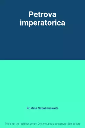 Couverture du produit · Petrova imperatorica