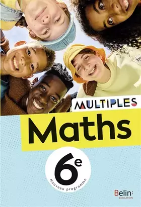 Couverture du produit · Manuel Maths 6e Multiples: Manuel élève avec une double planche de formes détachables