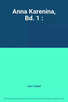 Couverture du produit · Anna Karenina, Bd. 1 :