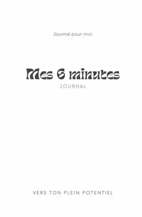 Couverture du produit · Journal de gratitude guidé - Journal pour moi (French Edition)