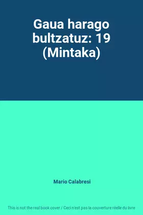 Couverture du produit · Gaua harago bultzatuz: 19 (Mintaka)
