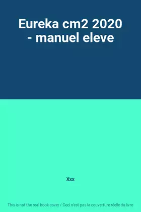 Couverture du produit · Eureka cm2 2020 - manuel eleve