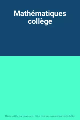 Couverture du produit · Mathématiques collège
