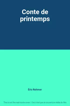Couverture du produit · Conte de printemps