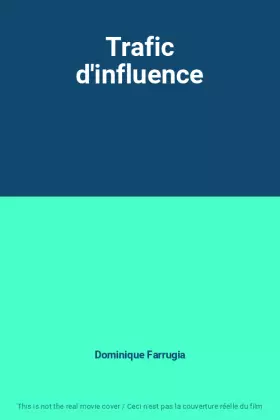 Couverture du produit · Trafic d'influence