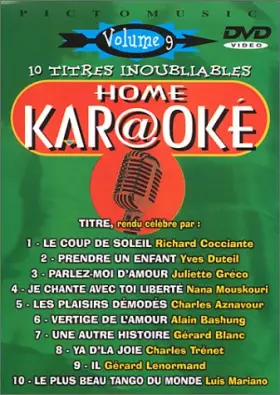 Couverture du produit · Home Kar@oké : 10 titres inoubliables - Vol.9