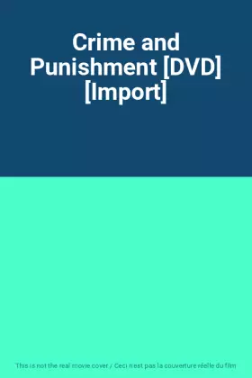 Couverture du produit · Crime and Punishment [DVD] [Import]
