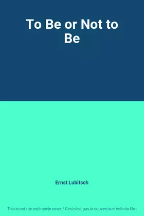 Couverture du produit · To Be or Not to Be