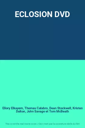 Couverture du produit · ECLOSION DVD
