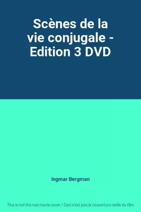 Couverture du produit · Scènes de la vie conjugale - Edition 3 DVD