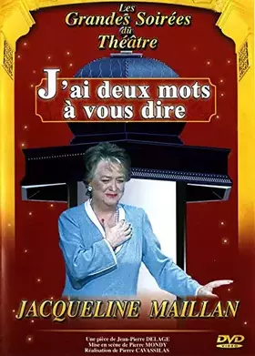 Couverture du produit · J'Ai Deux Mots à Vous dire