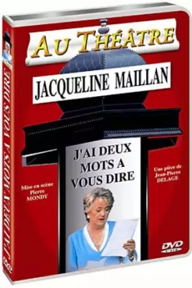 Couverture du produit · J'ai deux mots à vous dire