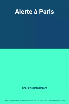 Couverture du produit · Alerte à Paris
