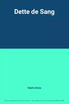 Couverture du produit · Dette de Sang