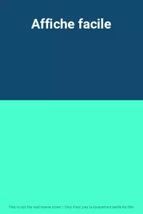 Couverture du produit · Affiche facile