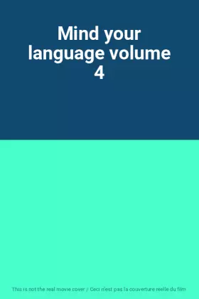 Couverture du produit · Mind your language volume 4