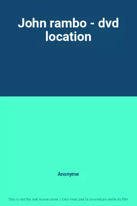 Couverture du produit · John rambo - dvd location